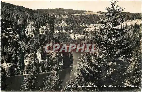 Cartes postales moderne Bassin du Doubs Frontiere Franco Suisse