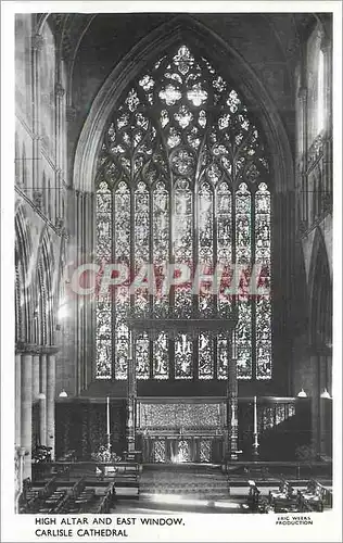 Cartes postales moderne Carlisle Cathedral High Altar and East Window