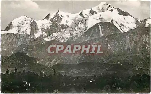 Cartes postales moderne La Route Blanche Paris Dijon Gex Geneve Le Mont Blanc Vu du Col de la Faucille