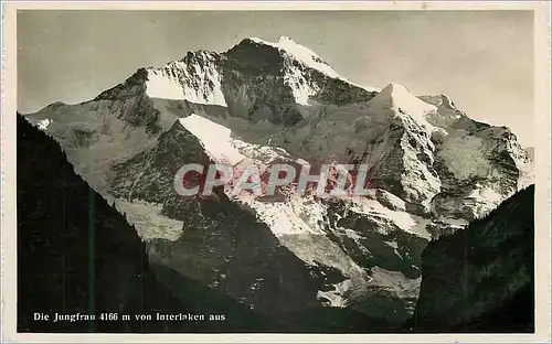 Cartes postales moderne Die Jungfrau 4166 m Von Interlaken aus