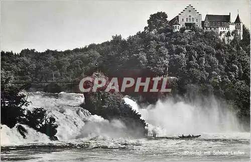 Cartes postales moderne Rheinfall mit Schloss Laufen