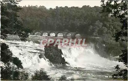 Moderne Karte Der Rheinfall