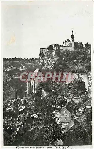 Moderne Karte Rocamadour (Lot) Vue Generale