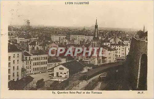 Cartes postales Lyon Illustre Quartiers Saint Paul et des Terreaux