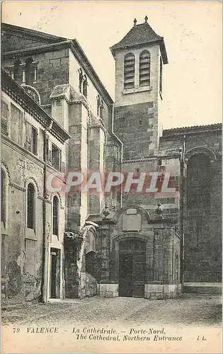 Ansichtskarte AK Valence La Cathedrale Porte Nord