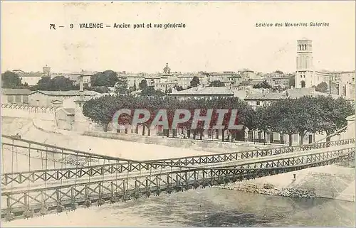 Ansichtskarte AK Valence Ancien Pont et vue Generale