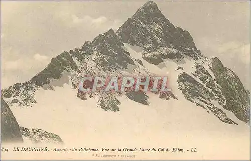 Ansichtskarte AK Le Dauphine Ascension du Belledonne Vue sur la Grande Lance du Col Baton