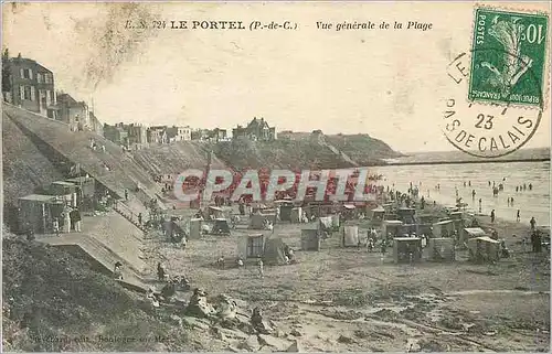 Cartes postales Le Portel (P de C) Vue Generale de la Plage