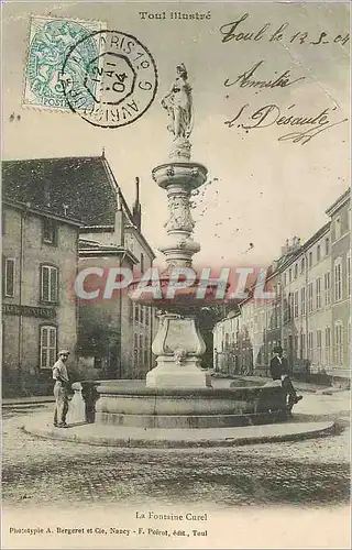Cartes postales La Fontaine Curel Toul Illustre