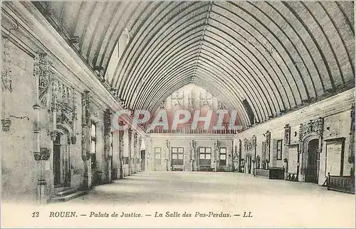 Cartes postales Rouen Palais de Justice La Salle des Pas Perdus