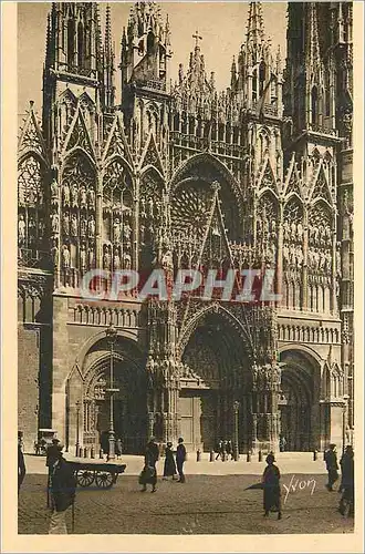 Cartes postales Rouen (Seine Inferieur) La Douce France Facade de la Cathedrale