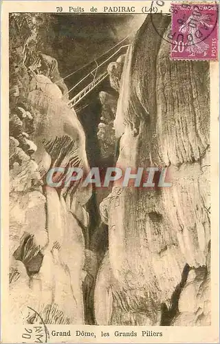 Cartes postales Puits de Padirac (Lot) Grand Dome Les Grands Piliers