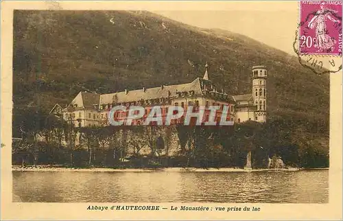 Ansichtskarte AK Abbaye d'Hautecombe Le Monastere vue prise du Lac