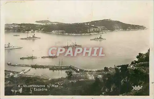 Cartes postales Villefranche sur Mer L'Escadre Bateaux
