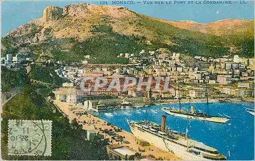 Ansichtskarte AK Monaco Vue sur le Port et la Condamine Bateaux