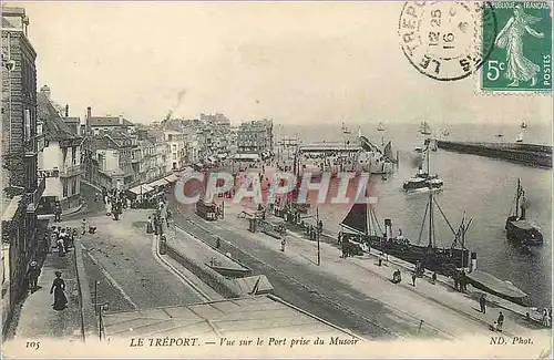 Ansichtskarte AK Le Treport Vue sur le Port prise du Musoir Bateaux