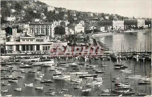 Moderne Karte Cannes Vue Sur le Casino Bateaux