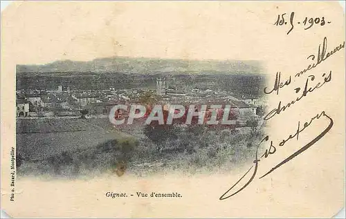 Cartes postales Gignac Vue d'Ensemble (carte 1900)