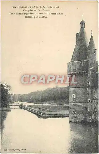 Ansichtskarte AK Chateau de Maintenon (E et L) Vue prise sur les Fosses