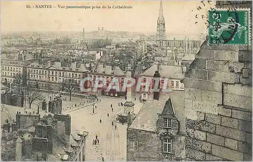 Cartes postales Nantes Vue Panoramique prise de la Cathedrale