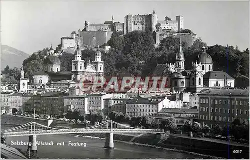 Cartes postales moderne Salzburg Altstadt mit Festung