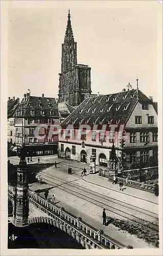 Moderne Karte Strasbourg Vue sur la Cathedrale et le Musee Historique