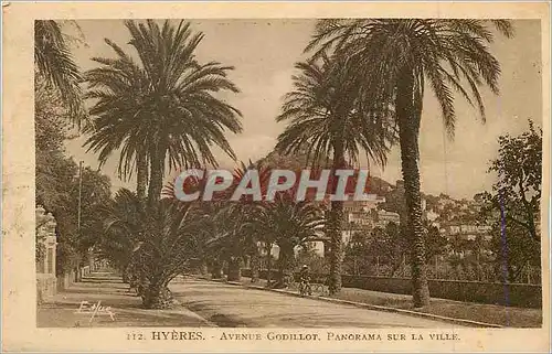 Cartes postales Hyeres Avenue Godillot Panorama sur la Ville