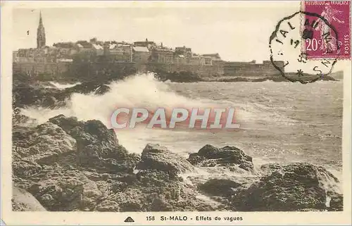 Cartes postales St Malo Effets de Vagues