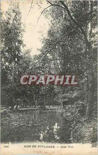 Cartes postales Bois de Boulogne sous Bois