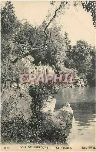 Ansichtskarte AK Bois de Boulogne La Cascade