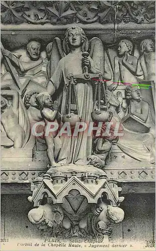 Cartes postales Paris Sainte Chapelle Portail de la Chapelle Haute Jugement Dernier