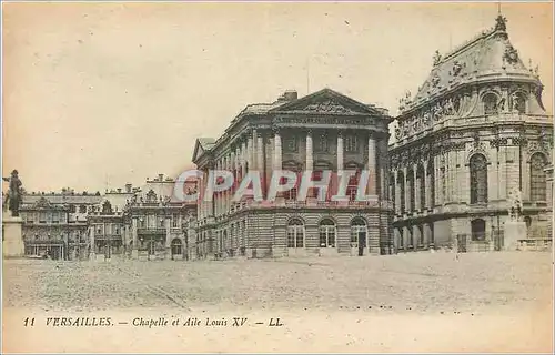 Cartes postales Versailles Chapelle et Aile Louis XV