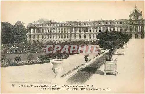 Ansichtskarte AK Chateau de Versailles L'Aile et le Parterre Nord