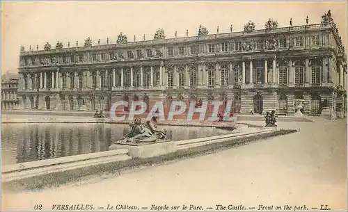 Ansichtskarte AK Versailles Le Chateau Facade sur le Parc