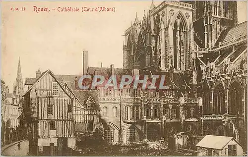 Ansichtskarte AK Rouen Cathedrale (Cour d'Albane)