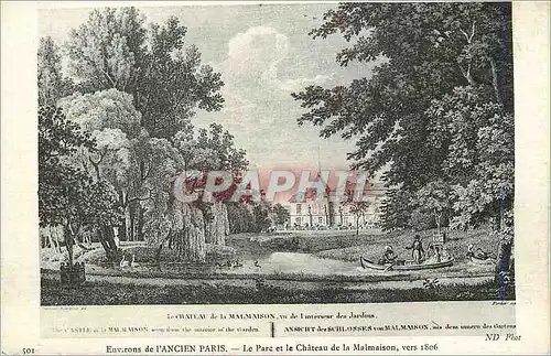 Ansichtskarte AK Environs de l'Ancien Paris Le Parc et le Chateau de la Malmaison vers 1806