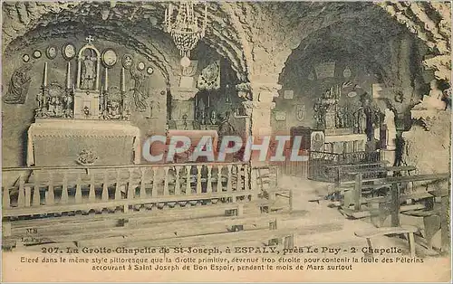 Cartes postales Espaly pres Le Puy La Grotte Chapelle de St Joseph