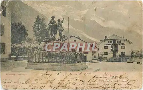 Cartes postales Chamonix Monument