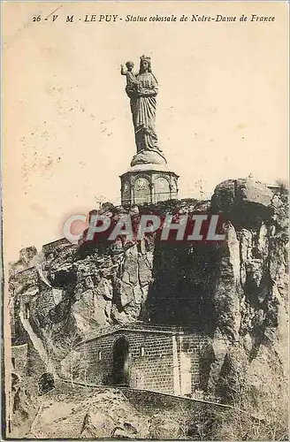 Cartes postales Le Puy Statue Colossale de Notre Dame de France