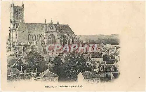 Cartes postales Meaux Cathedrale (Cote Sud) (carte 1900)