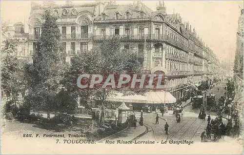 Cartes postales Toulouse Rue Alsace Lorraine Le Gaspillage Tramway