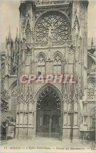 Cartes postales Rouen Eglise Saint Ouen Portail des Marmousels