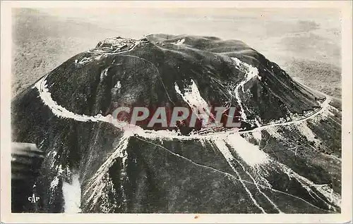 Cartes postales moderne Le Sommet du Puy de Dome et sa Route Automobile vus d'Avion