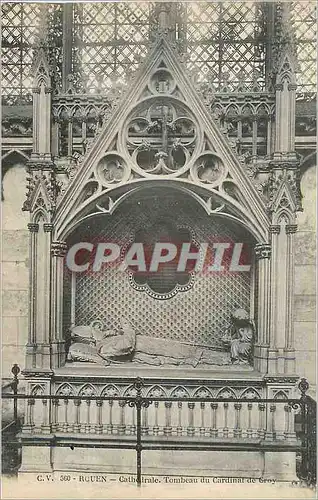 Ansichtskarte AK Rouen Cathedrale Tombeau duCardinal de Groy