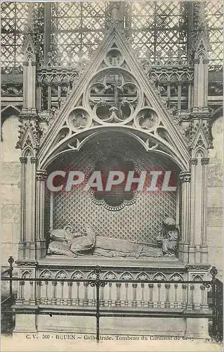 Cartes postales Rouen Cathedrale Tombeau duCardinal de Groy