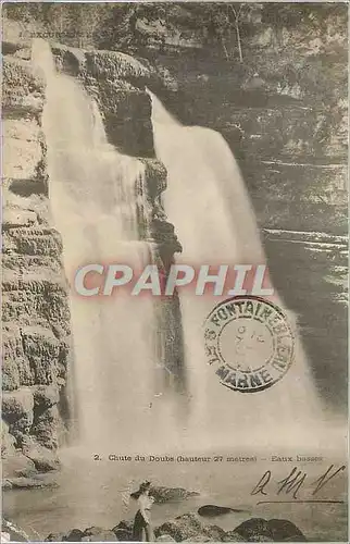Cartes postales Chute du Doubs (Hauteur 27 metres) Eaux Basses