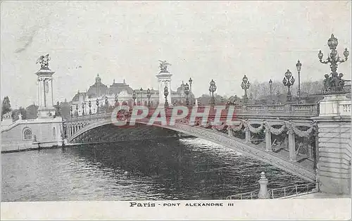 Cartes postales Paris Pont Alexandre III