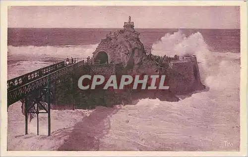 Cartes postales Biarritz (Cote Basque) Le Rocher de la Vierge