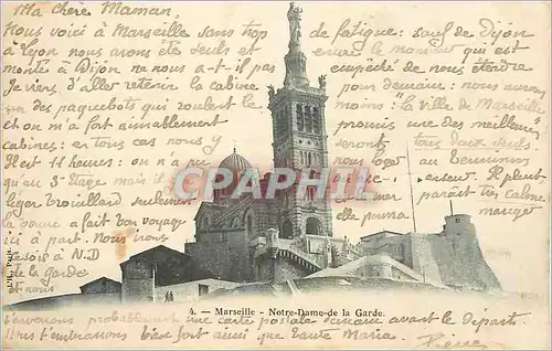 Cartes postales Marseille Notre Dame de la Garde