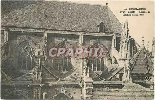 Ansichtskarte AK Caen La Normandie Abside de l'Eglise Saint Jean